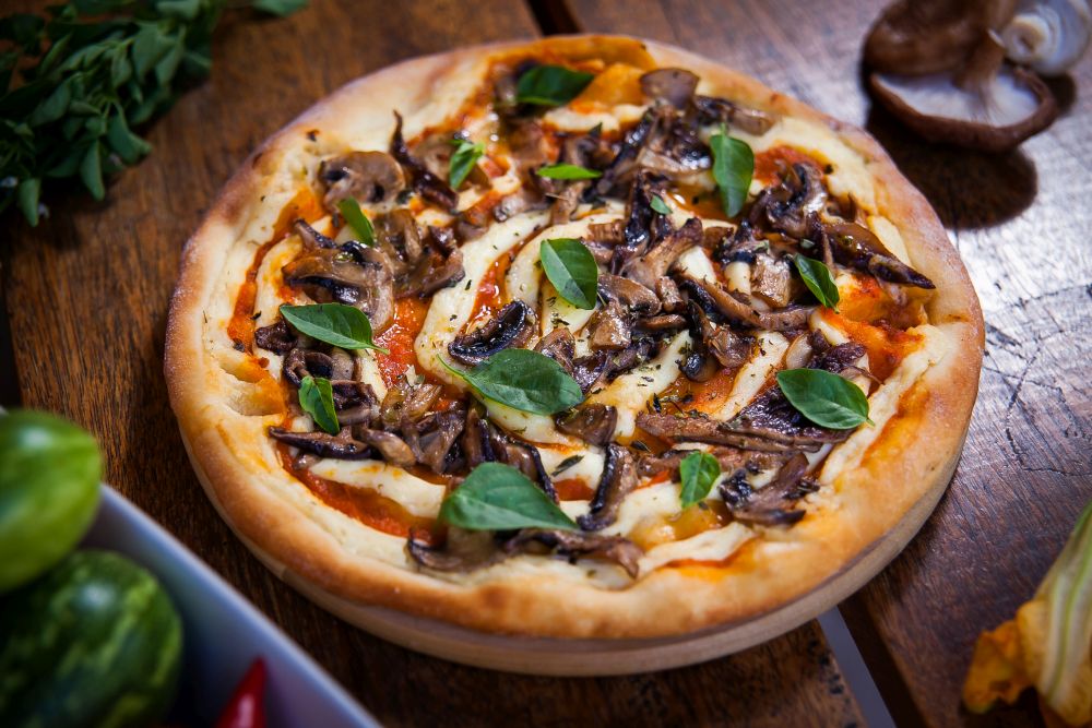 Pizza vegana da Arthorius, que prepara 14 sabores. Foto: Divulgação