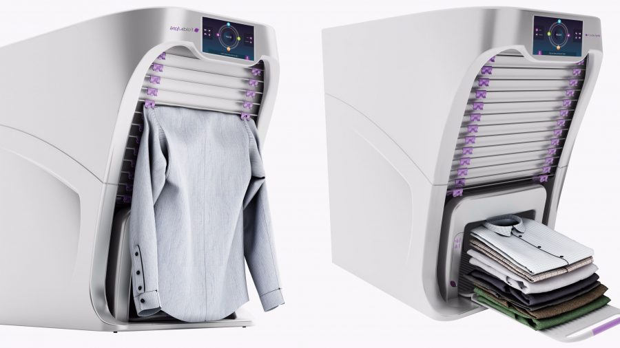 A capacidade da FoldiMate é de 20 peças. A máquina aceita até toalhas, meias e roupas íntimas. (crédito: divulgação).